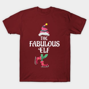 The Fabulous Elf Christmas Matching Pajama Family Party Gift T-Shirt